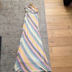 Twelfth Street by Cynthia Vincent Strapless Pastel Maxi Dress